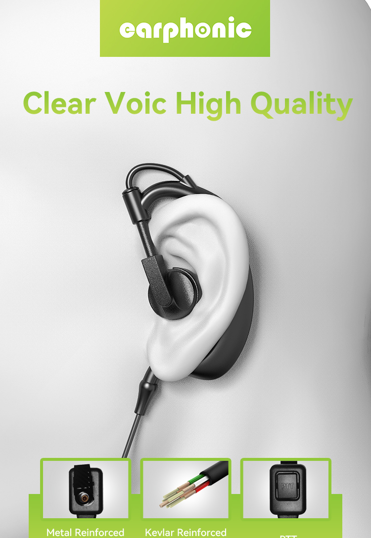 YANTON walkie talkie earpiece