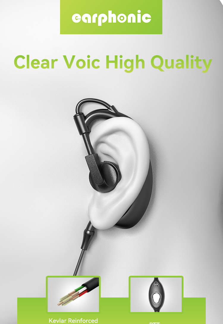 surveillance earpiece walkie talkie