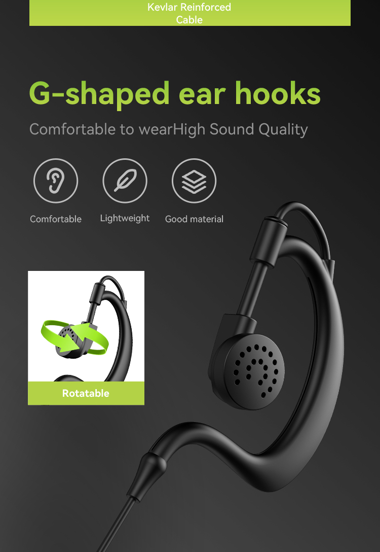 earphonic walkie talkie headset