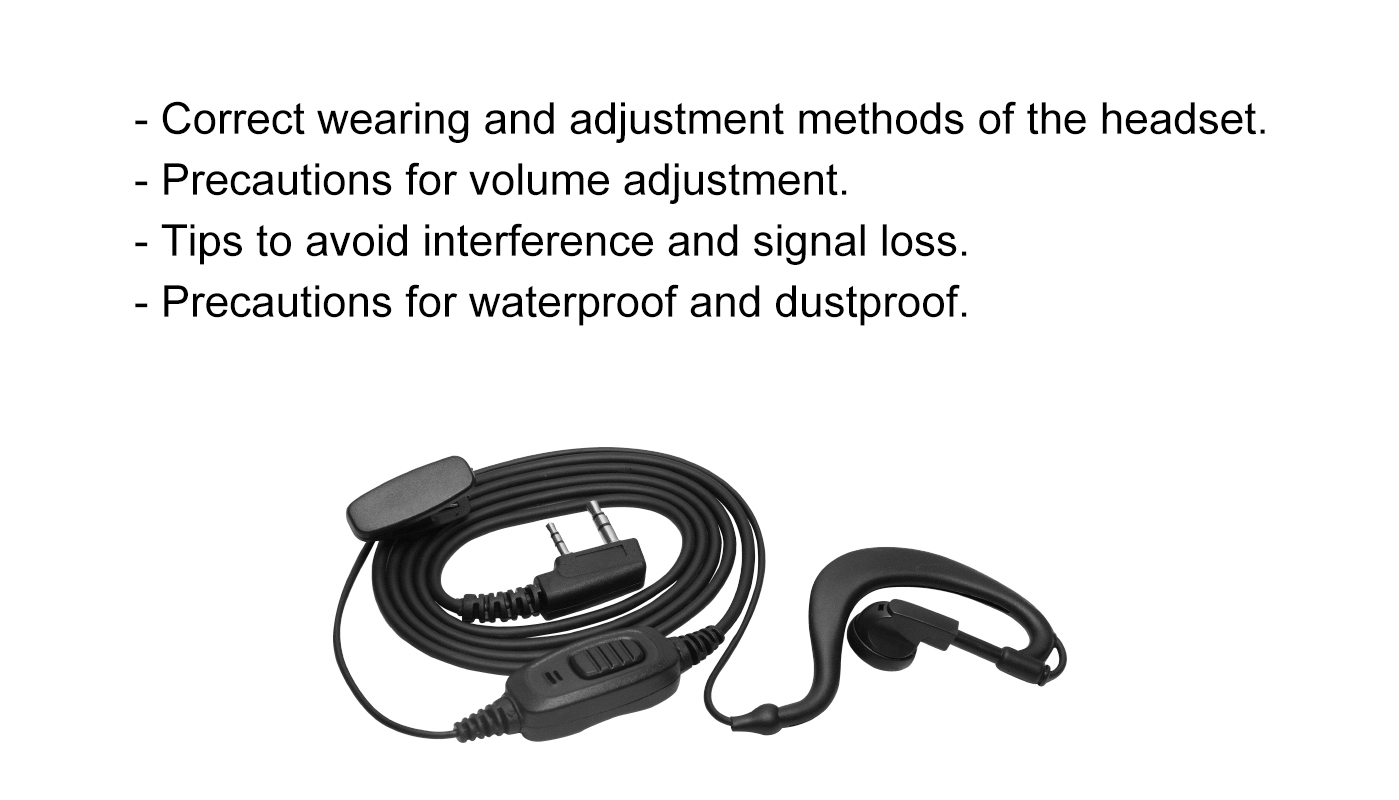 walkie talkie headset