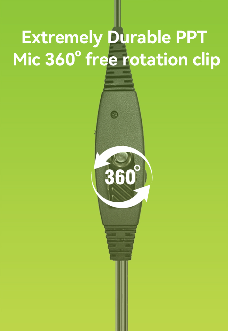 over-ear walkie talkie headset