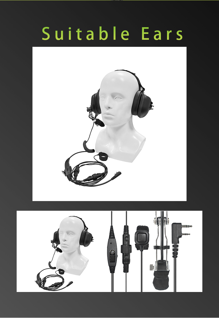 professional walkie talkie headset