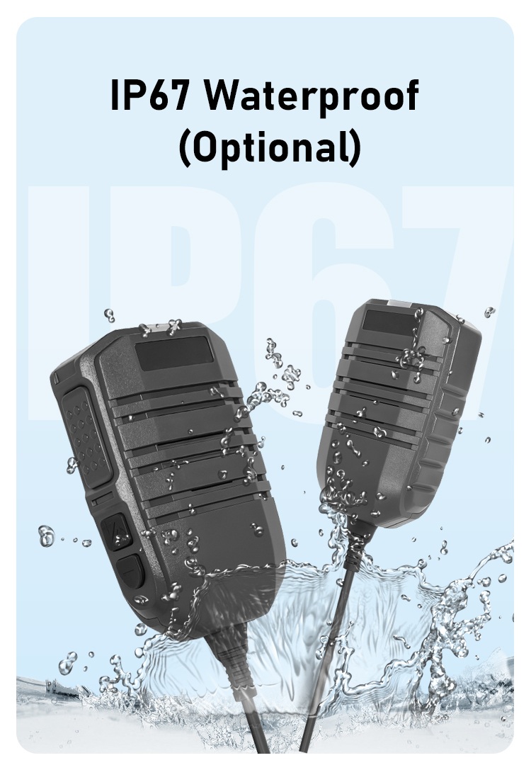 Two way radio speaker mic