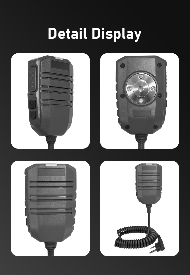 IP67 walkie talkie speaker mic