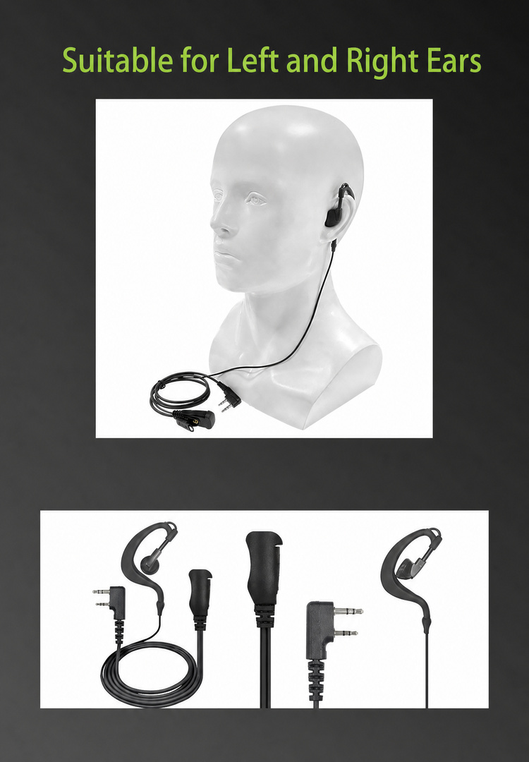 china factory two way radio earphone