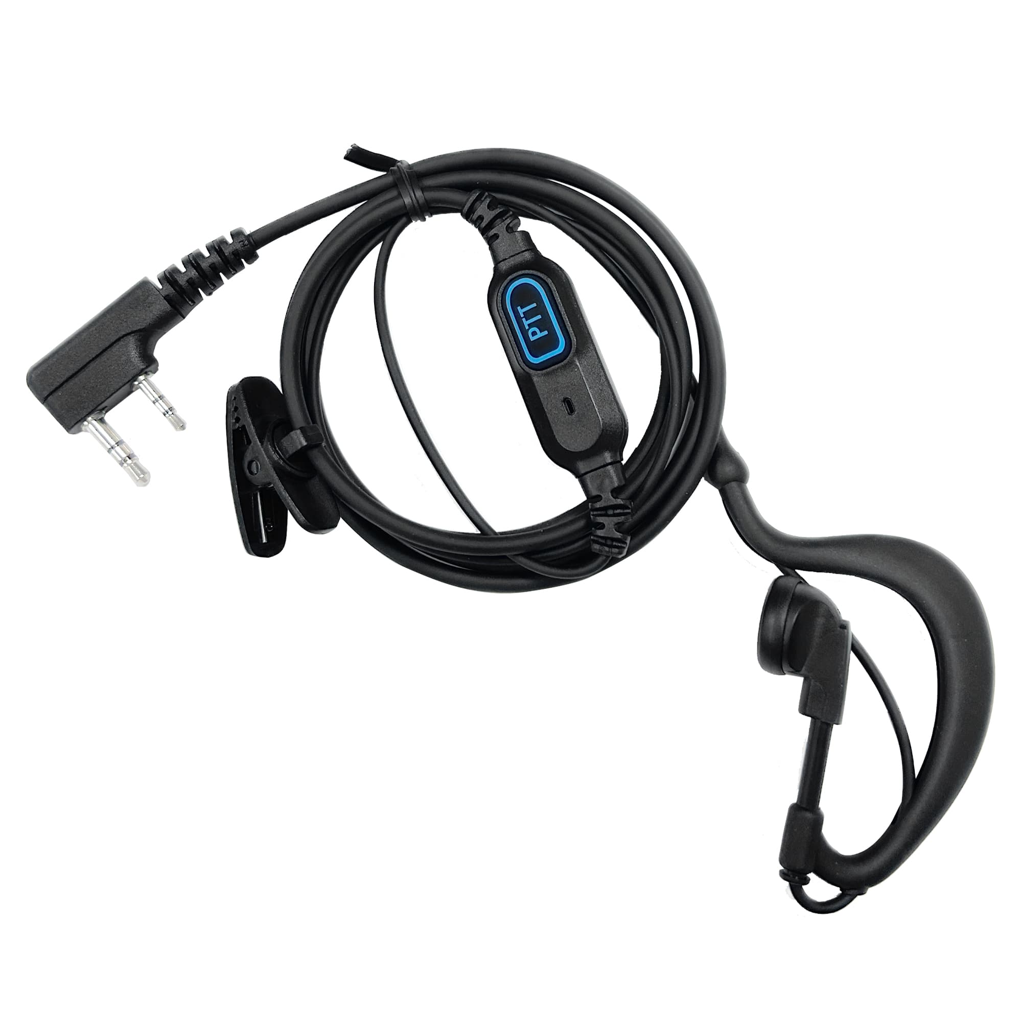 【Earpiece】EARPHONIC K Plug Talkie-Walkie Earphone with PTT Customizable Two Way Radio Headphone-[ER03DP24SB1_K]