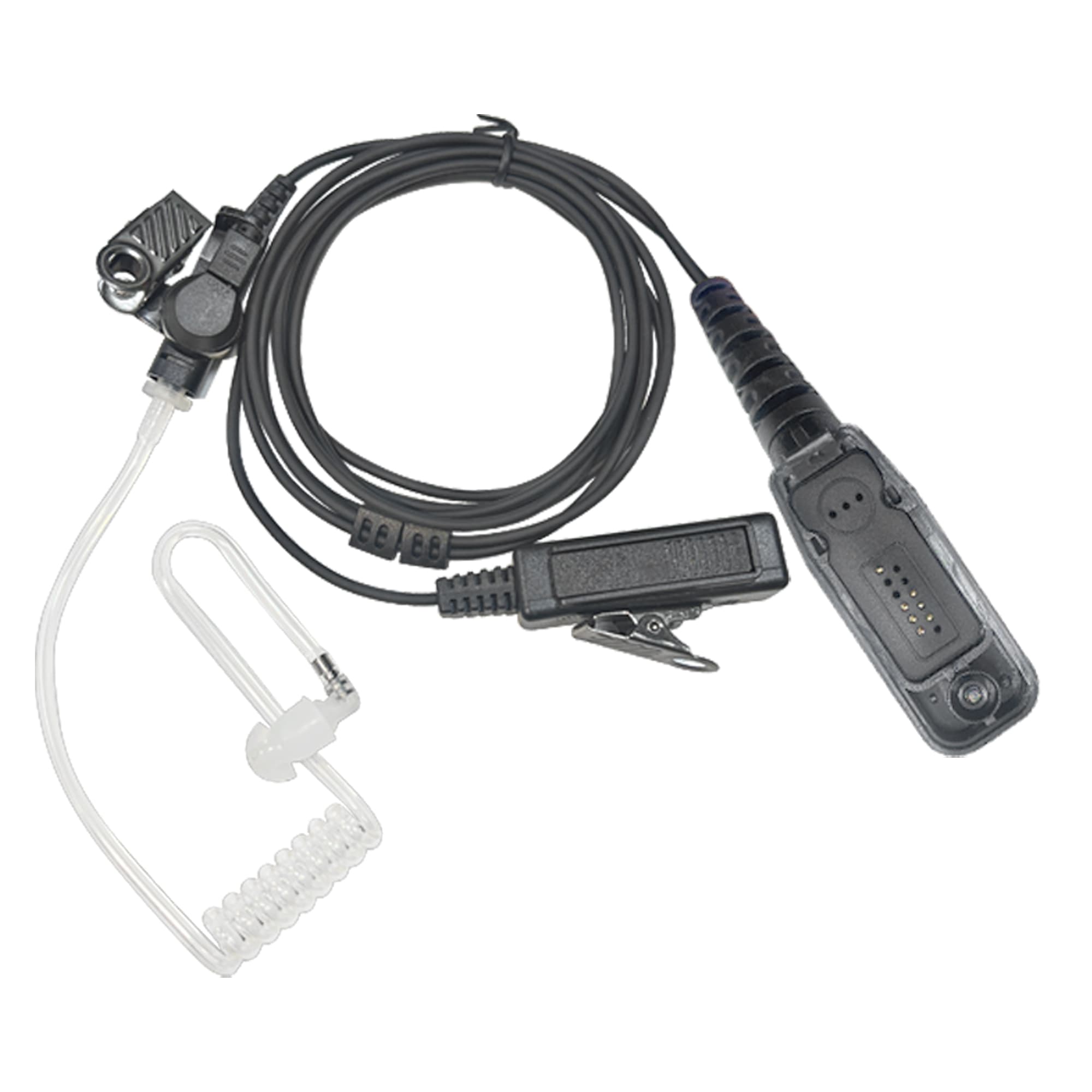 【Earpiece】EARPHONIC Walkie Talkie Earpiece with Mic Air Acoustic Tube Headset for Two Way Radio-[ER02DP11SB6_P]